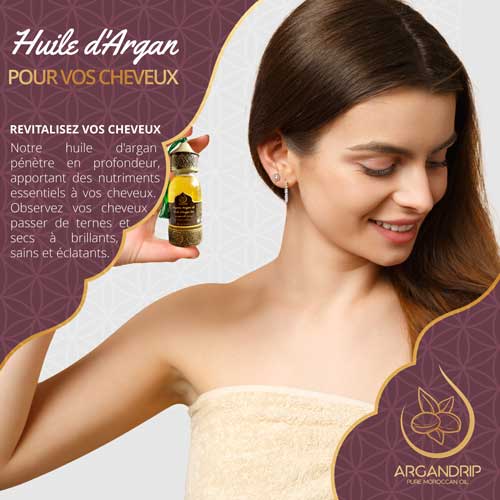 Huile-D’argan-3-500 Huile D’argan Cosmétique Bouteille Artisanale 60ml