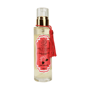 Huile de Massage Bio à l’Argan et à la Rose – Douceur & Détente Florale | ArganDrip