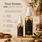 Huile d’Argan Pure Source Infini ArganDrip — formats spray 30ml et 100ml