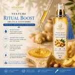 Texture huile de massage ArganDrip Ritual Boost légère soyeuse non grasse