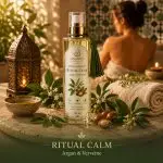 Ambiance spa marocain huile ArganDrip Ritual Calm verveine détente bien-être