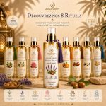 Gamme huiles massage ArganDrip rituels bien-être lavande Maroc