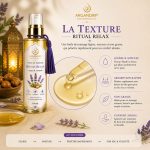 Texture huile de massage ArganDrip Ritual Relax légère soyeuse non grasse