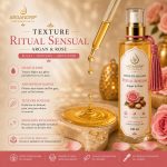 Texture huile de massage ArganDrip Ritual Sensual légère soyeuse non grasse