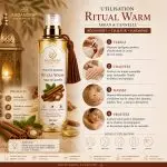 Comment utiliser huile de massage ArganDrip Ritual Warm cannelle rituel réconfortant