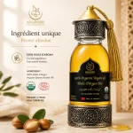 Huile d’Argan Pure Artisanale Source Héritage — amandes d’argan et ingrédients naturels
