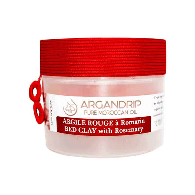 Argile Rouge au Romarin Bio – Rhassoul Naturel Visage & Corps