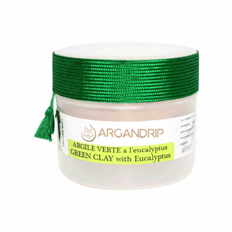 Argile Verte à l’Eucalyptus – Ghassoul Naturel pour Visage & Corps