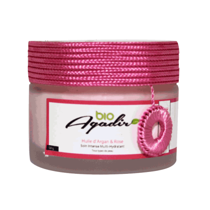 Crème Hydratante à l'Huile d'Argan et à la Rose