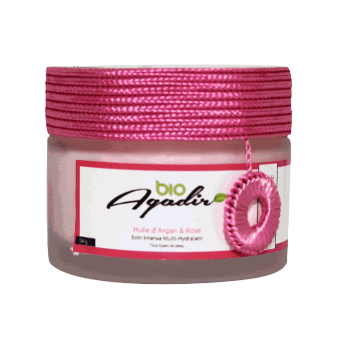 Crème Hydratante à l'Huile d'Argan et à la Rose