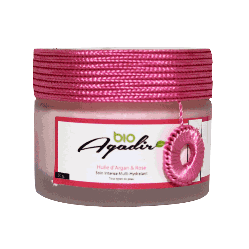 Crème Hydratante à l'Huile d'Argan et à la Rose