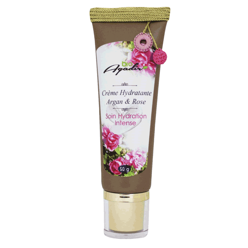 Crème-hydratante-argan-et-rose Crème Hydratante à l'Huile d'Argan et à la Rose