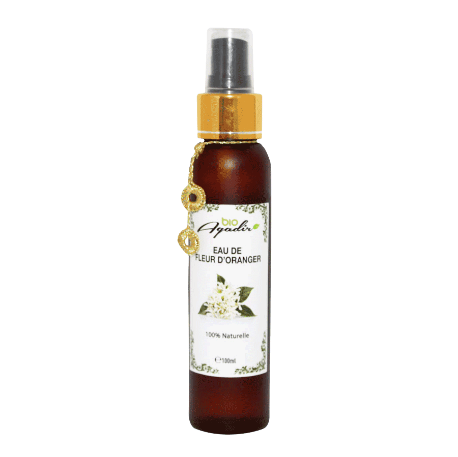 Eau-De-Fleur-D’Oranger-100ml L'eau florale de fleur d'oranger, pour la peau et les cheveux