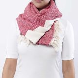 Écharpe-tissée-à-la-main-100%-coton-rouge Écharpe Rouge