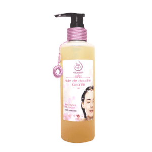 Huile de Douche Lavante 100% Naturelle – Nettoie et hydrate la peau