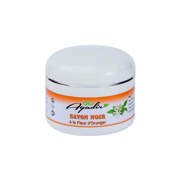 Savon Noir à base d'argan et La Fleur D’oranger
