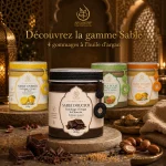 Gommage Sable Douceur ArganDrip — gamme Sable avec chocolat, citron, orange et figue de barbarie