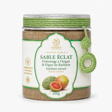 Gommage à l’Argan et Figue de Barbarie Sable Éclat ArganDrip — exfoliant naturel 200g