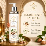 Lait corporel Soie Essence Argan & Fleur d’Oranger ArganDrip — huile d’argan et fleur d’oranger