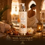 Lait corporel Soie Mystique Argan Ambre & Musc ArganDrip — rituel marocain chaud et sensuel