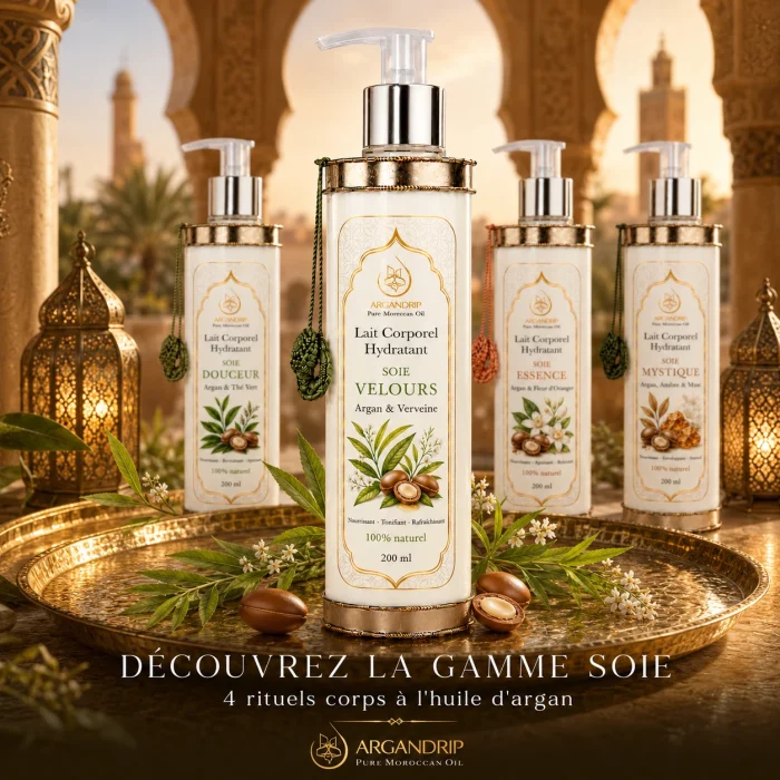 Gamme Soie ArganDrip avec Soie Velours Argan &