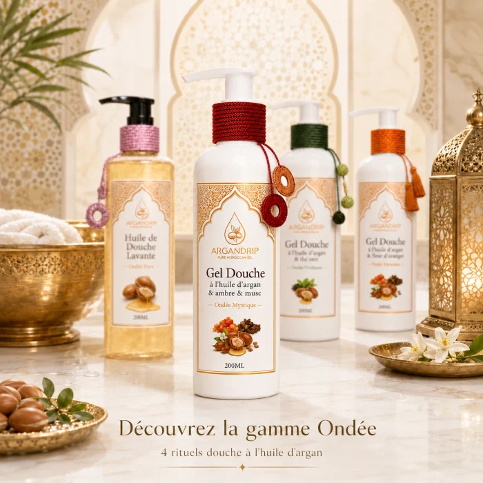 Gel douche Ondée Mystique ArganDrip — gamme Ondée à l’huile d’argan