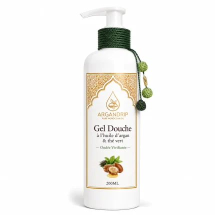 Gel douche à l’huile d’argan et thé vert ArganDrip — Ondée Vivifiante 200ml