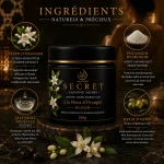 Ingrédients du Savon Noir à la Fleur d'Oranger Secret Bloom ArganDrip inspirés du hammam marocain