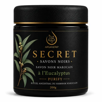 Savon Noir à l'Eucalyptus Secret Purify ArganDrip 200g
