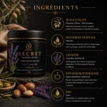 Ingrédients du Savon Noir à la Lavande Secret Serene ArganDrip inspirés du hammam marocain