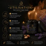 Utilisation du Savon Noir à la Lavande Secret Serene ArganDrip avant l'exfoliation au gant Kessa