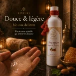 Texture douce et légère du shampoing ArganDrip à l’huile d’argan et miel