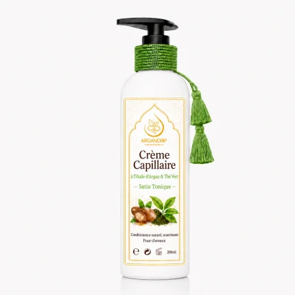 Crème capillaire à l’huile d’argan et thé vert ArganDrip — Satin Tonique 200 ml