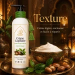 Texture légère et onctueuse de la crème capillaire Satin Tonique