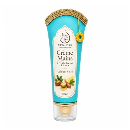 Crème Mains à l’Huile d’Argan et Citron Velours Zeste 60 ml