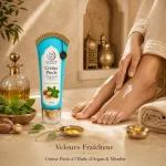 Rituel marocain avec la Crème Pieds Velours Fraîcheur à l’huile d’argan et menthe