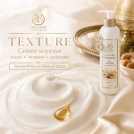 Lait éclaircissant Soie Satin ArganDrip — texture onctueuse fondante et fini satiné