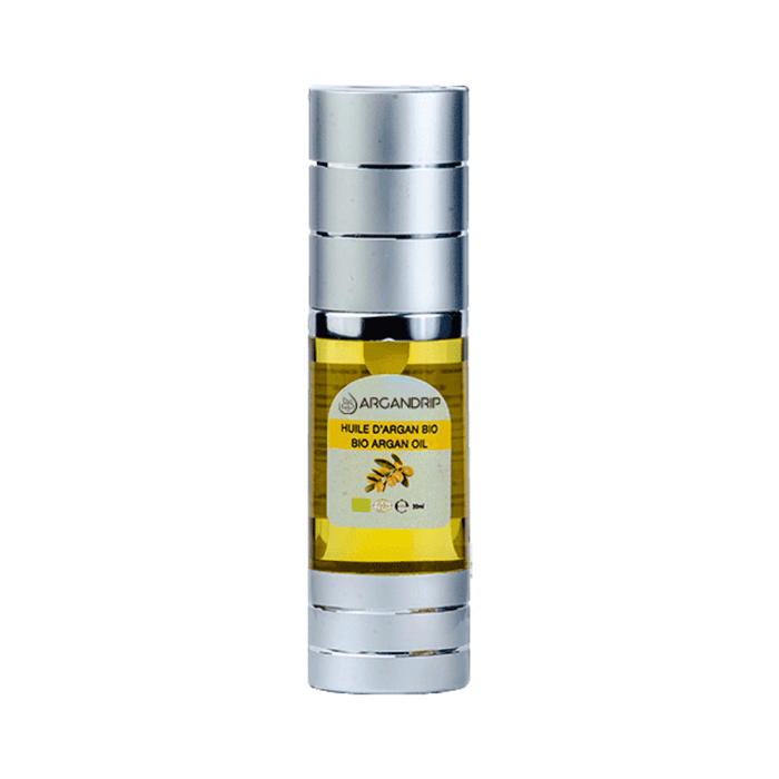 Huile D’argan Cosmétique Bio | Bouteille Plastique Airless 30 ml ArganDrip