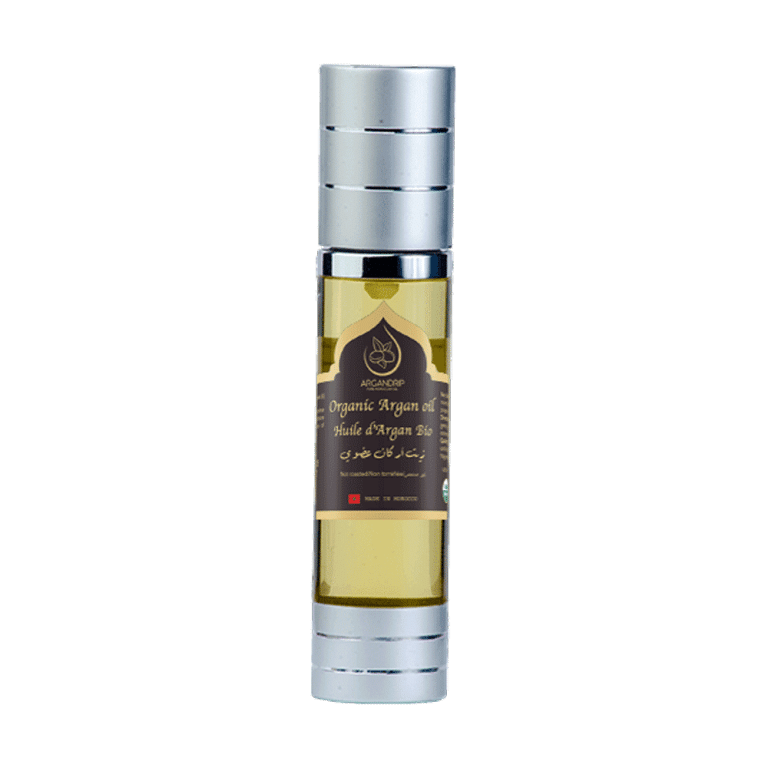 Huile D’argan Cosmétique Bio | Bouteille Plastique Airless 50 ml ArganDrip