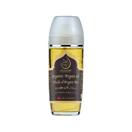 Huile d’Argan Cosmétique Bio 50 ml – Flacon Oeuf en Verre Élégant
