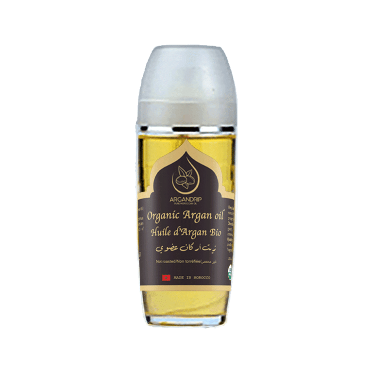 Huile d’Argan Cosmétique Bio 50 ml – Flacon Oeuf en Verre Élégant