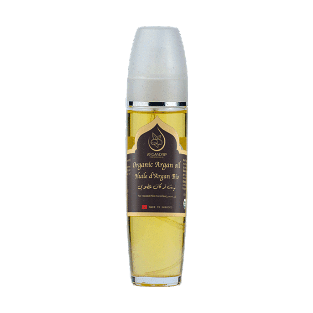 Huile d’Argan Cosmétique Bio 100 ml – Flacon Oeuf en Verre Élégant